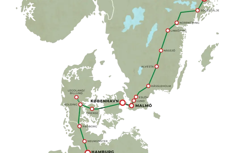 Tåg Stockholm-München - Smidig resa via Hamburg?
