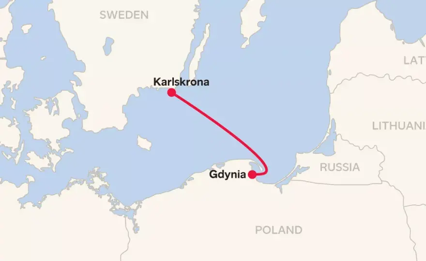 Färja Karlskrona–Gdynia - Din guide till bilresan