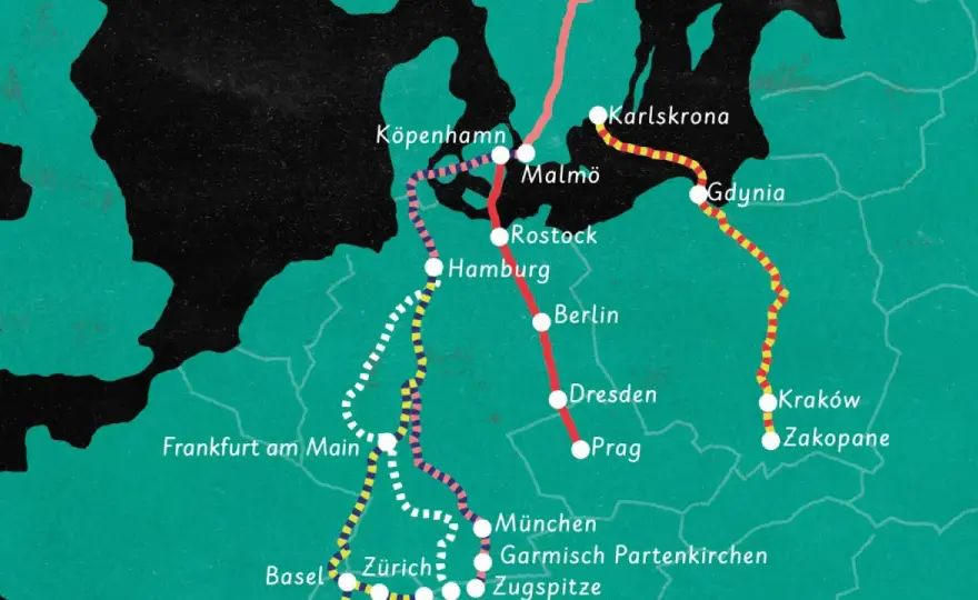 SJs utlandsresor – Tåg till Europa och nattåg till Tyskland
